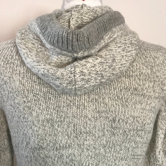 Gap Body Gray Wool Sweater Hoodie - Picture 4 of 6